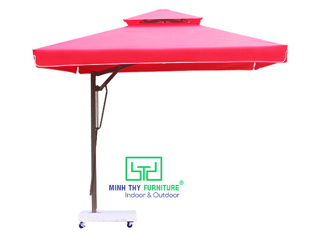 DÙ CHE NẮNG LỆCH TÂM VUÔNG HAI TẦNG (3.0 M)