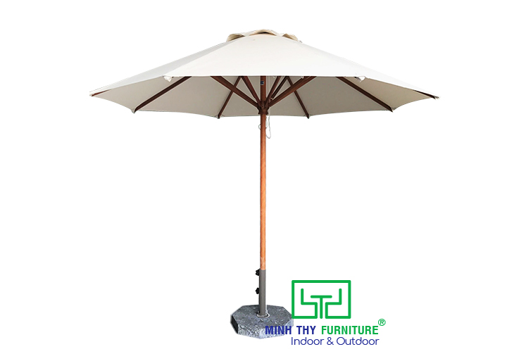Dù gỗ che nắng đúng tâm tròn 1 tầng (3.0m)